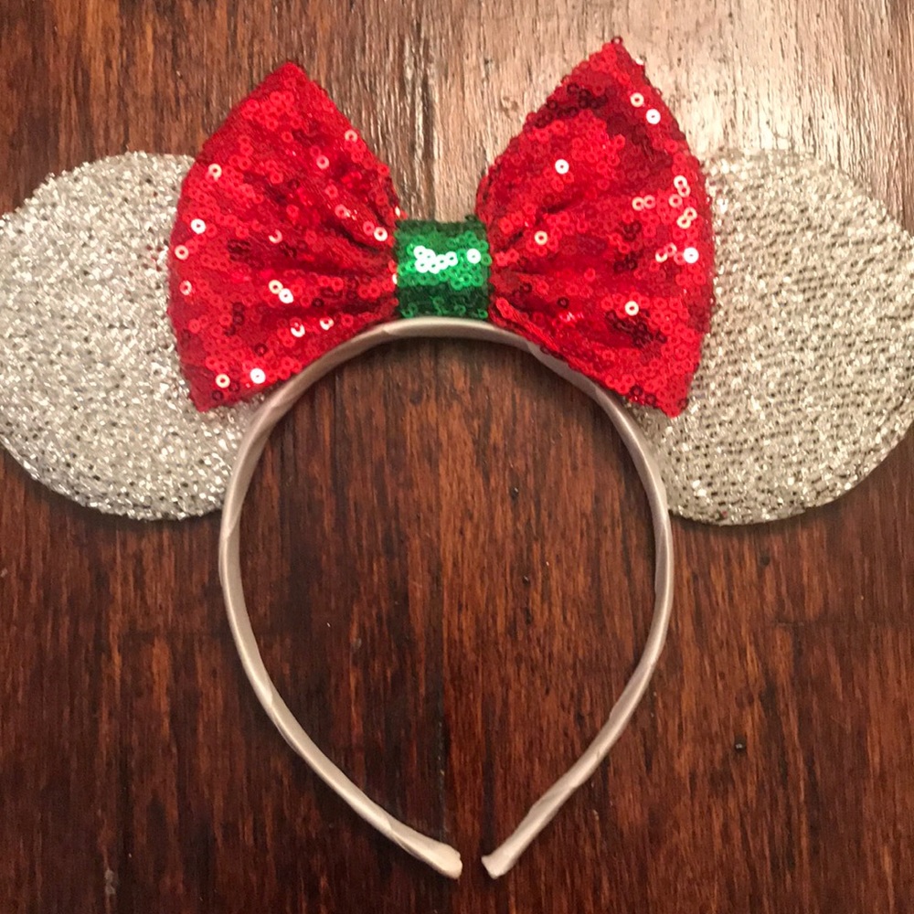 Christmas mouse ears headband